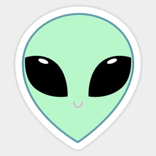 Small Alien Sticker Sticker